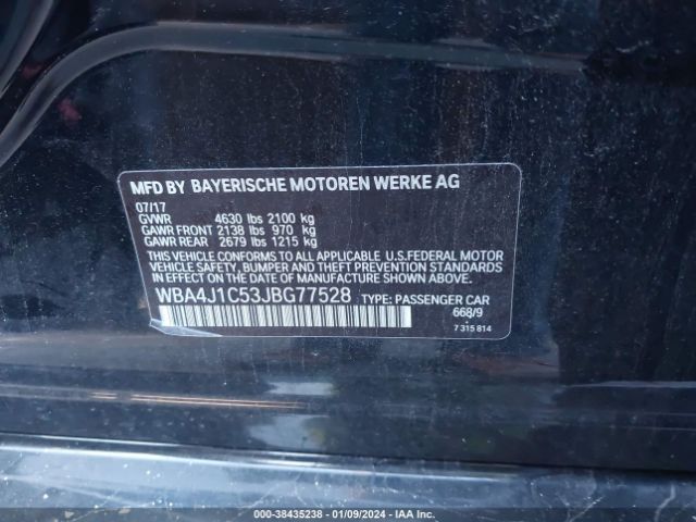 WBA4J1C53JBG77528 BMW 430i Gran Coupe