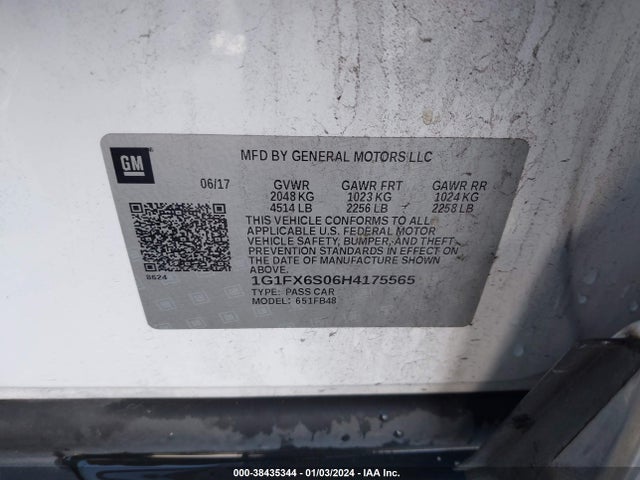Chevrolet Bolt Ev Premier 2017 1G1FX6S06H4175565 Image 9