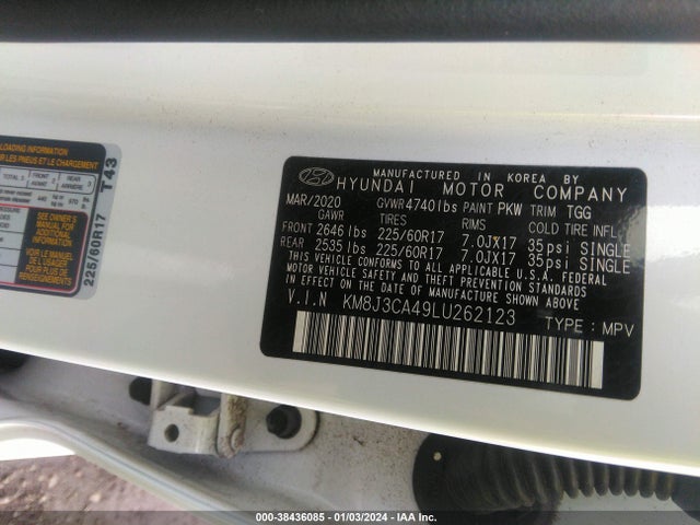 Hyundai Tucson Value 2020 KM8J3CA49LU262123 Image 9