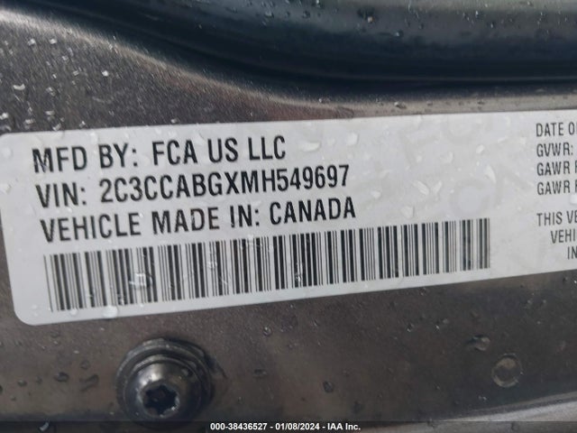 2C3CCABGXMH549697 Chrysler 300 300s
