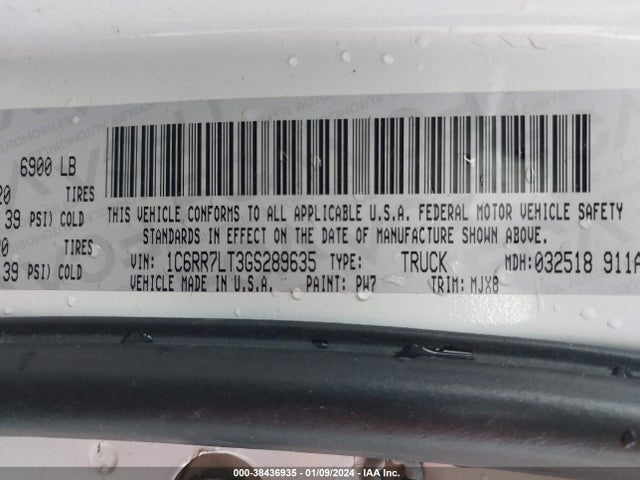 RAM 1500 Lone Star 2016 1C6RR7LT3GS289635 Image 9