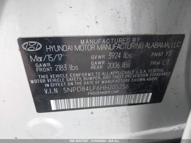 Hyundai Elantra Value Edition 2017 5NPD84LF6HH205256 Image 9