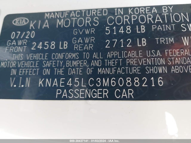 KIA Stinger Gt1 2021 KNAE45LC3M6088216 Image 9