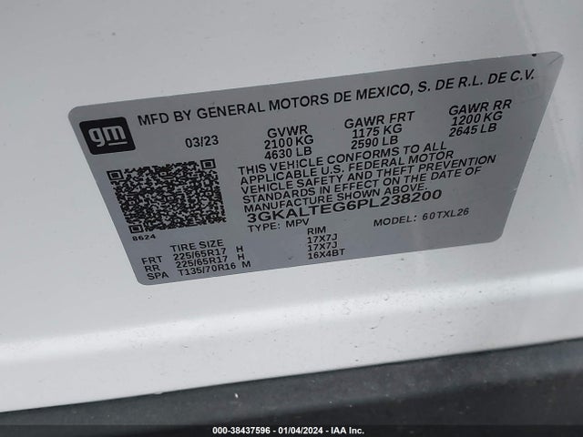 GMC Terrain Awd Sle 2023 3GKALTEG6PL238200 Image 9
