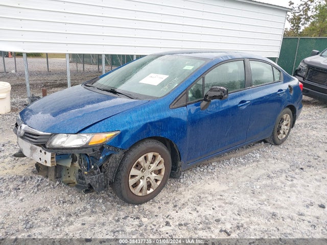 2012 HONDA CIVIC LX VIN: 19XFB2F53CE060434
