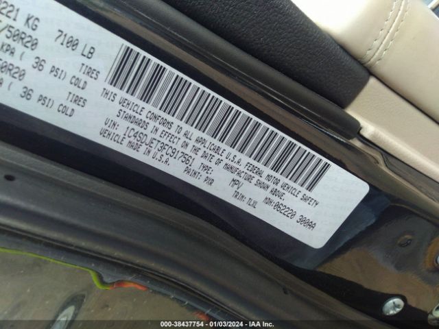 1C4SDJET3FC917561 Dodge Durango Citadel