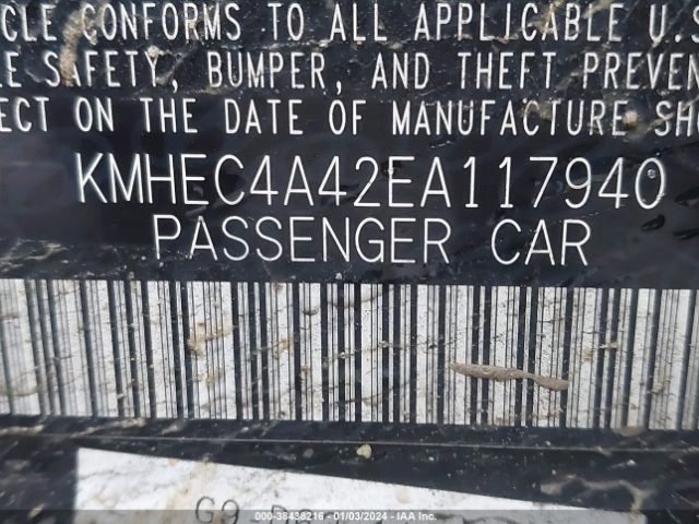 KMHEC4A42EA117940 Hyundai SONATA HYBRID