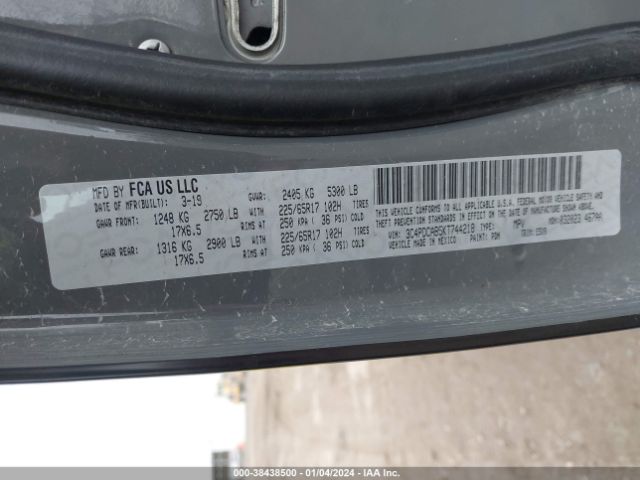 3C4PDCAB5KT744218 Dodge Journey Se Value Package
