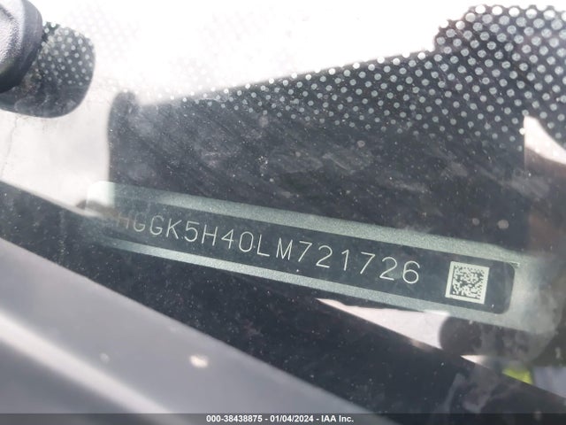 Honda FIT LX 2020 3HGGK5H40LM721726 Image 9