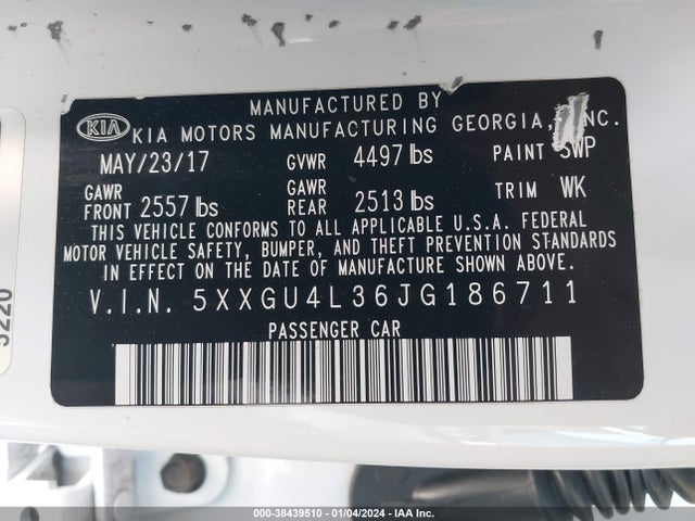 KIA OPTIMA EX 2018 5XXGU4L36JG186711 Image 9