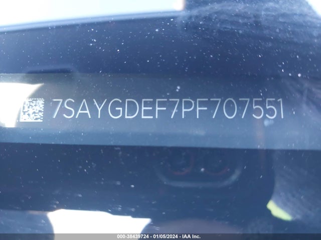 2023 TESLA MODEL Y AWD/PERFORMANCE DUAL MOTOR ALL-WHEEL DRIVE VIN: 7SAYGDEF7PF707551