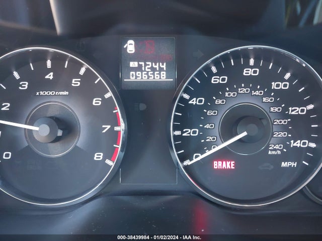 2012 SUBARU OUTBACK 2.5I PREMIUM VIN: 4S4BRBGC2C1245161