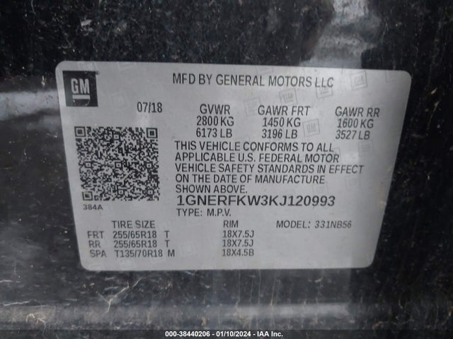 Chevrolet Traverse Ls 2019 1GNERFKW3KJ120993 Image 9