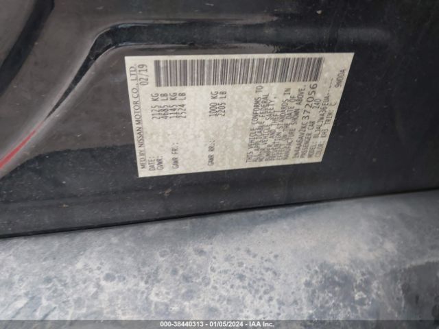 1N4AA6AV2KC372056 Nissan Maxima 3.5 Sv