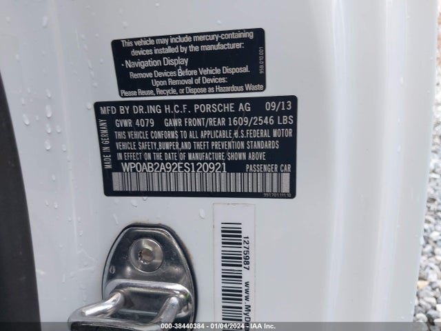 2014 PORSCHE 911 WP0AB2A92ES120921 Photo 8