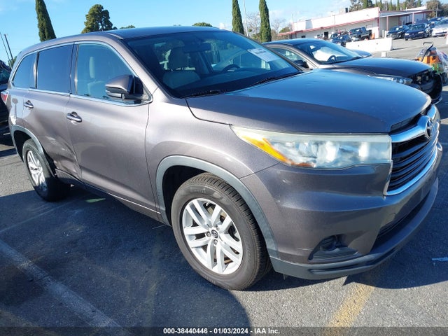2016 TOYOTA HIGHLANDER LE VIN: 5TDZARFH5GS017728