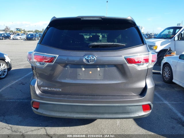 2016 TOYOTA HIGHLANDER LE VIN: 5TDZARFH5GS017728
