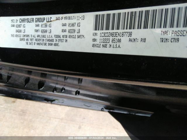 1C3CDZAB3EN187738 Dodge AVENGER SE