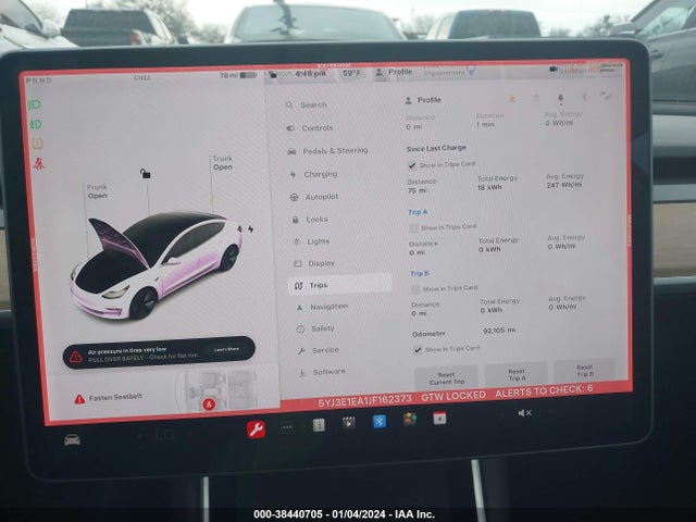 Tesla Model 3 Long Range/mid Range 2018 5YJ3E1EA1JF162373 Image 7