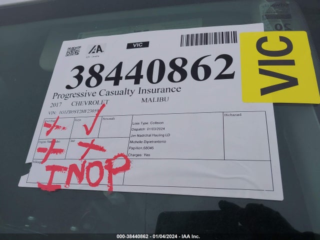 Chevrolet MALIBU LS 2017 1G1ZB5ST2HF230596 Image 7
