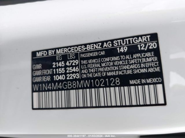 2021 MERCEDES-BENZ GLB 250 W1N4M4GB8MW102128 Photo 8