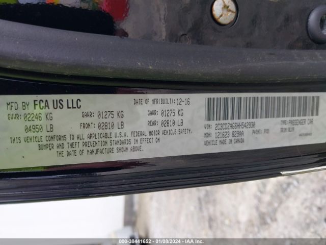 2C3CDZAG6HH542930 Dodge Challenger Sxt Plus