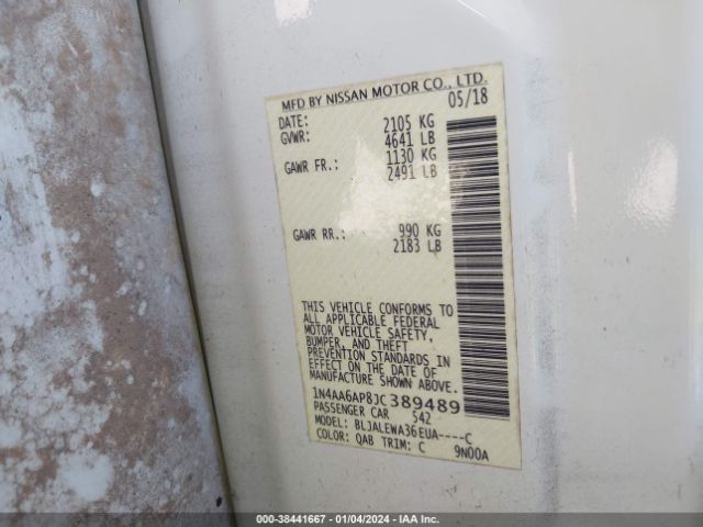 1N4AA6AP8JC389489 Nissan Maxima 3.5 Sl