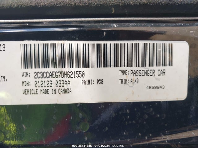 2013 CHRYSLER 300C VIN: 2C3CCAEG7DH621550