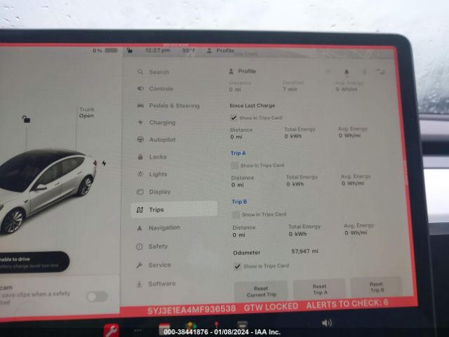5YJ3E1EA4MF936538 Tesla Model 3 Standard Range Plus Rear-wheel Drive