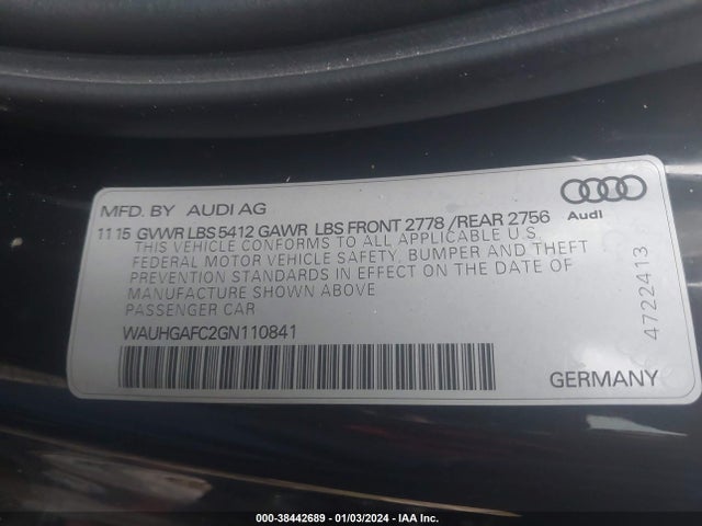 Audi A6 3.0t Premium Plus 2016 WAUHGAFC2GN110841 Image 9