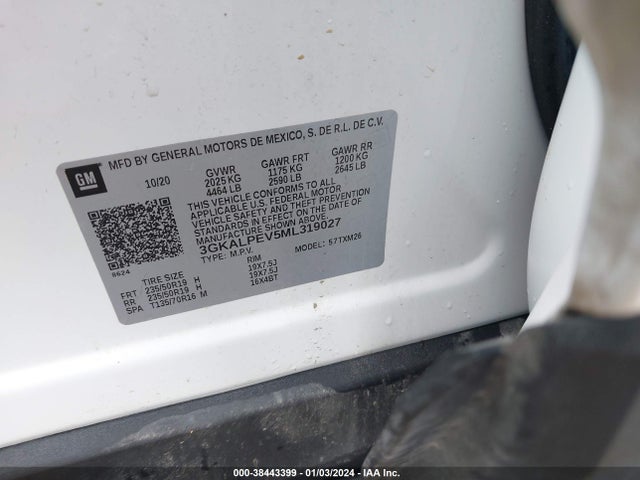 GMC Terrain Fwd Slt 2021 3GKALPEV5ML319027 Image 9