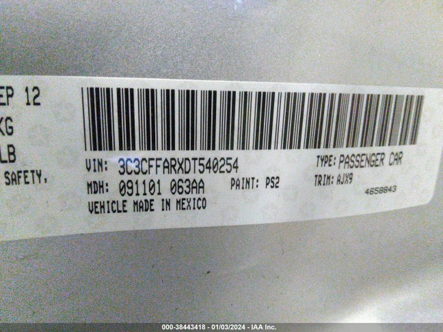 2013 FIAT 500 3C3CFFARXDT540254 Photo 8