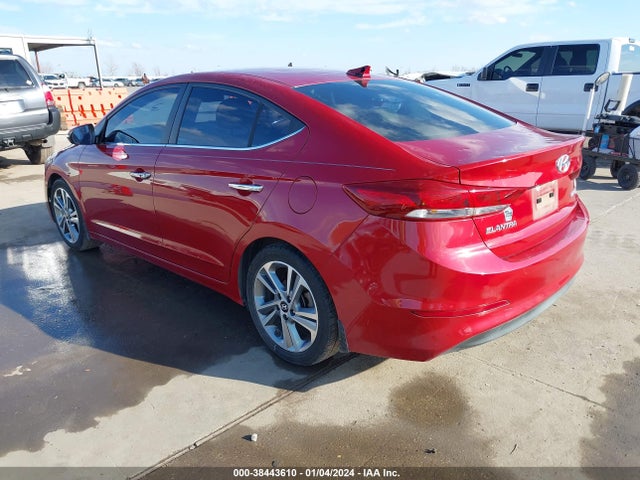 Продажа на аукционе авто 2017 Hyundai Elantra Limited, vin: KMHD84LF0HU141314, номер лота: 38443610