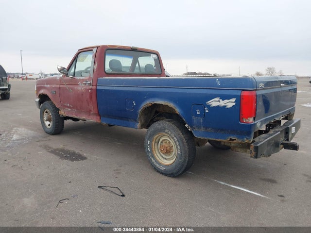 1992 FORD F250 VIN: 2FTHF26M3NCA06544