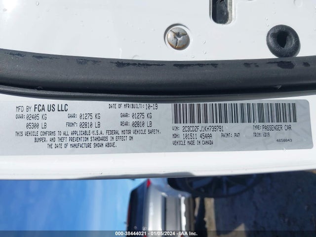 Dodge Challenger R/t Scat Pack 2019 2C3CDZFJ1KH739791 Image 9