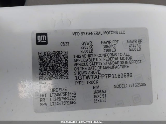 GMC Savana Cargo Rwd 2500 Regular Wheelbase Work Van 2023 1GTW7AFP7P1160686 Image 9