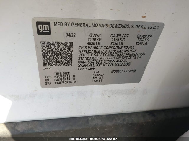 GMC Terrain Awd Denali 2022 3GKALXEV1NL213188 Image 9