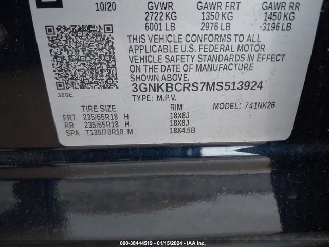 Chevrolet Blazer Fwd 2lt 2021 3GNKBCRS7MS513924 Image 9