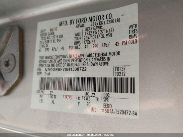 NM0GE9F70H1338722 Ford Transit Connect Xlt