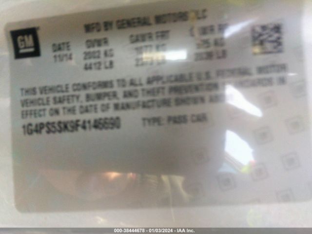1G4PS5SK9F4146690 Buick Verano Leather Group