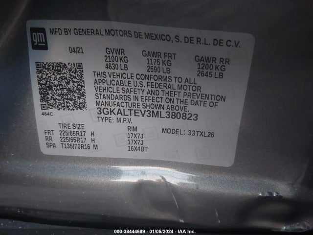 GMC Terrain Awd Sle 2021 3GKALTEV3ML380823 Image 9