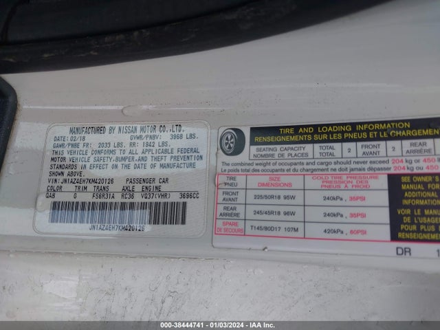 Nissan 370Z 2019 JN1AZ4EH7KM420126 Image 9