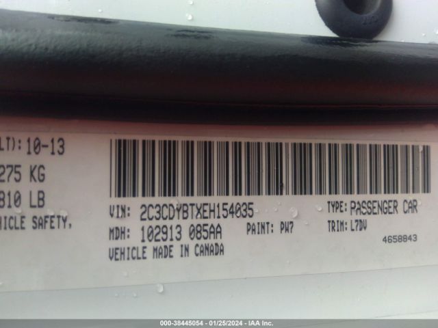 2C3CDYBTXEH154035 Dodge Challenger R/t