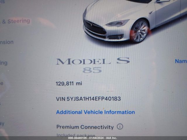 5YJSA1H14EFP40183 Tesla Model S P85