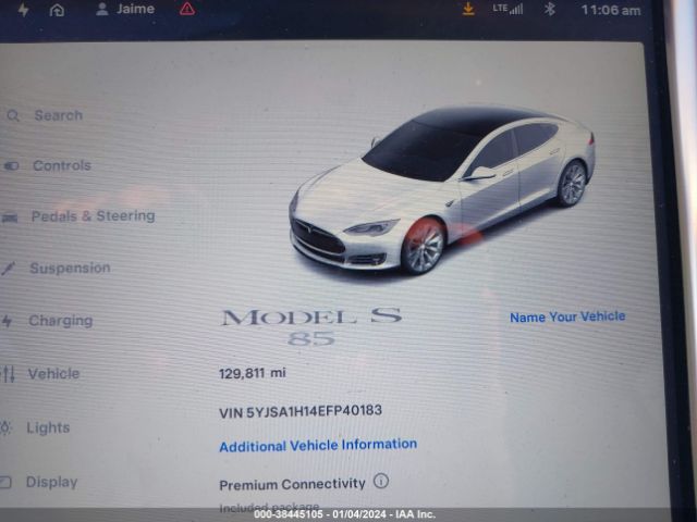 5YJSA1H14EFP40183 Tesla Model S P85