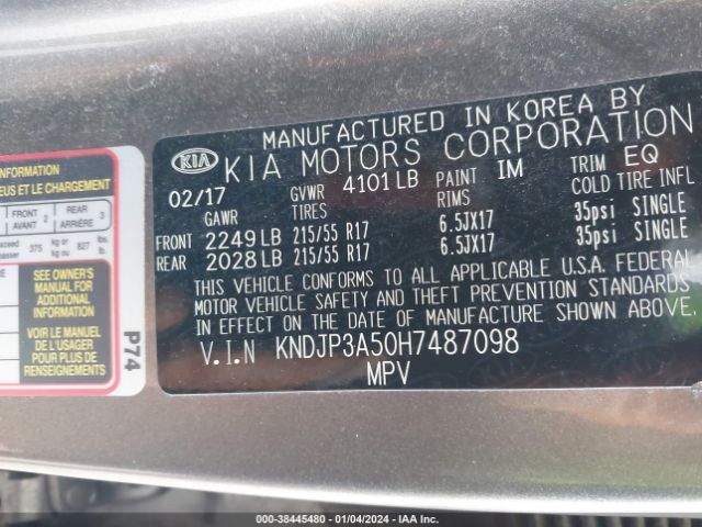 KNDJP3A50H7487098 KIA SOUL +