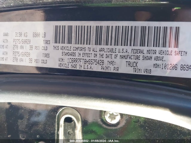 RAM 1500 Express Quad Cab 4x4 6'4 Box 2017 1C6RR7FT8HS575428 Image 9