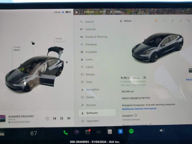 2020 TESLA MODEL 3 5YJ3E1EB7LF787727 Photo 6