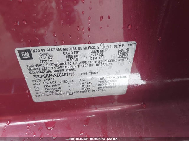 Chevrolet Silverado 1500 1lt 2014 3GCPCREHXEG301483 Image 9
