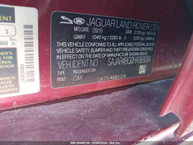 2017 JAGUAR XE SAJAR4BG0HA968084 Photo 8